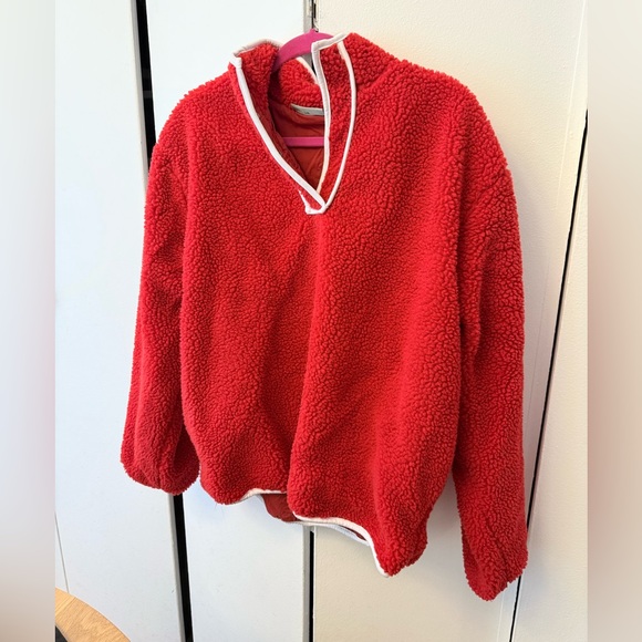 Parke Pullover Fleece Ruby Red L/XL - Picture 3 of 7